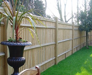 Closeboard Fencing with Capping