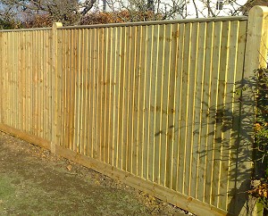 Closeboard Fencing with Capping