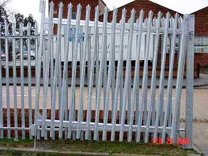 Steel Palisade Gate (open)
