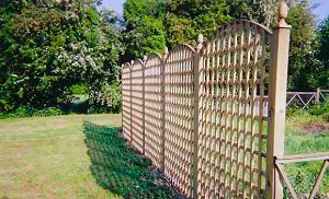 Trellis Fencing with Bow Top